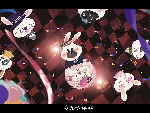 兔子的聚会（个人主页-ZNDQxOTA0MzY=） - 儿童插画 - 站酷设计师南方蛐蛐原创素材 - 站酷ZCOOL