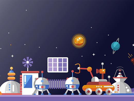 科技感—插画—商业海报