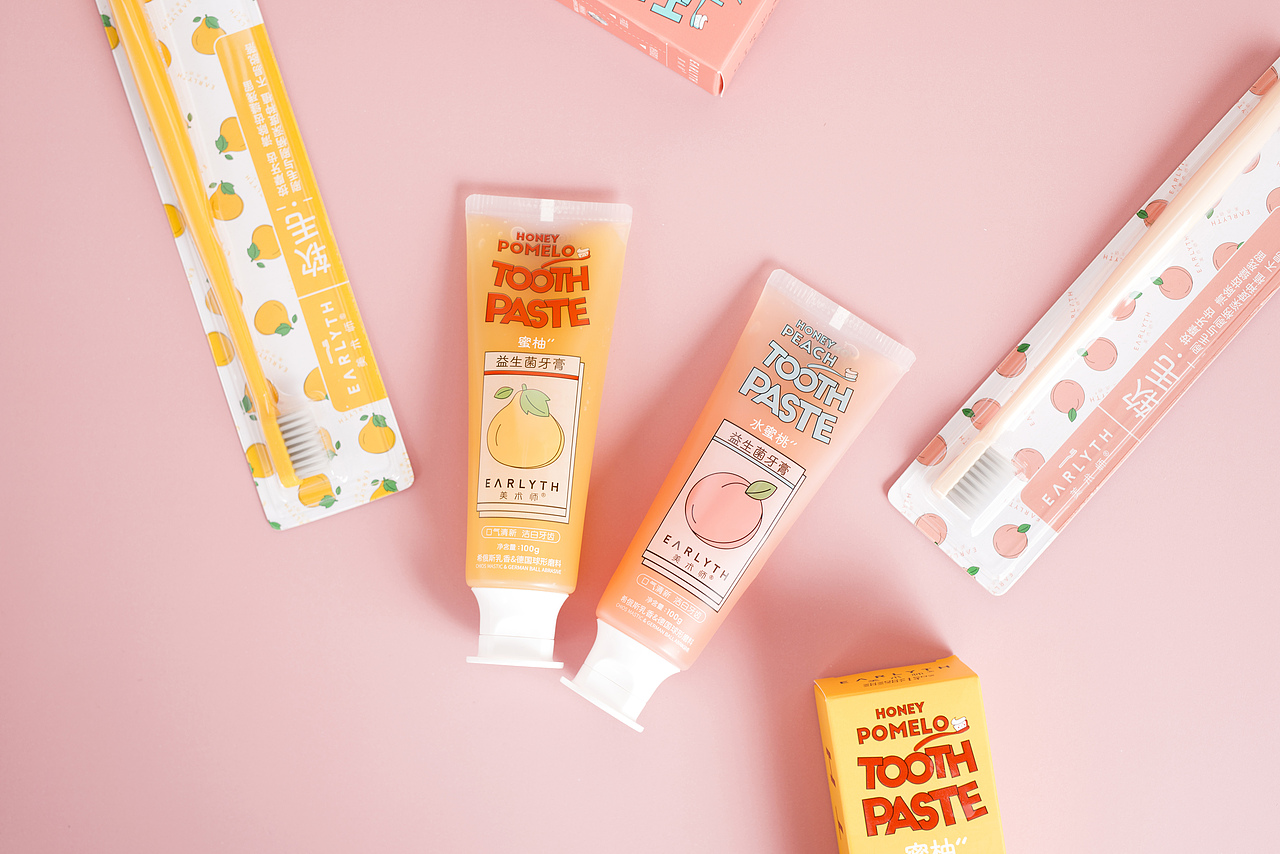 清新水蜜桃牙膏-日护产品拍摄（图ZMjIwNzY1NjI4） - 产品摄影 - 站酷设计师摄影师XII原创素材 - 站酷ZCOOL