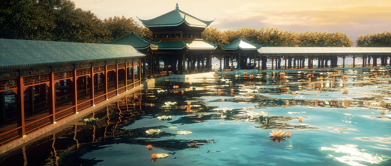 湖光秋月两相和，潭面无风镜未磨。