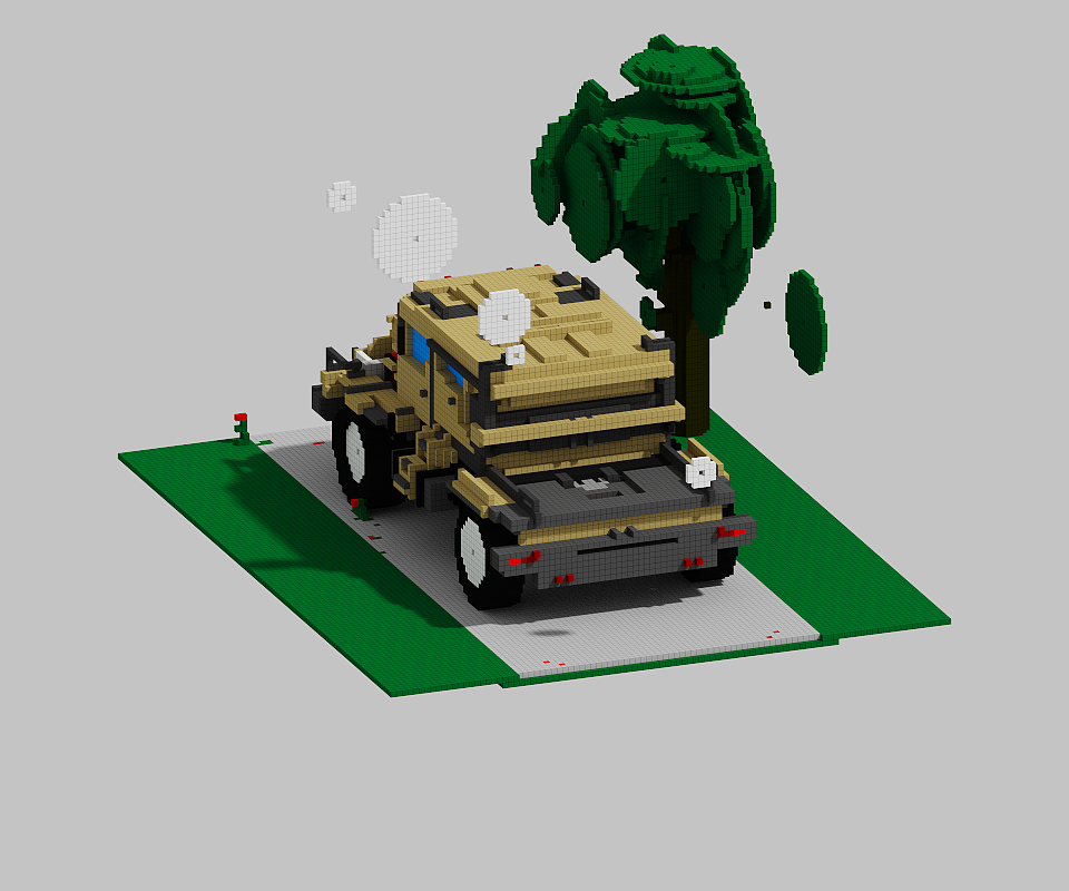 MagicaVoxel--卡车头（图ZMzQwNzg3MjA0） - 动画/影视 - 站酷设计师Maxyang1900原创素材 - 站酷ZCOOL