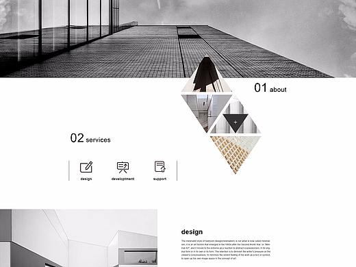 电商网页|极简建筑