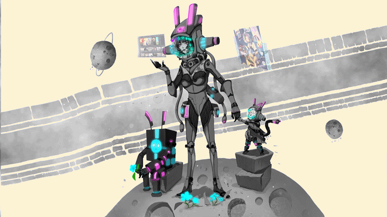 插画星游记系列（图ZMjQ2Mjk0Mjk2） - 创作习作 - 站酷设计师打个酱油卖了个萌原创素材 - 站酷ZCOOL