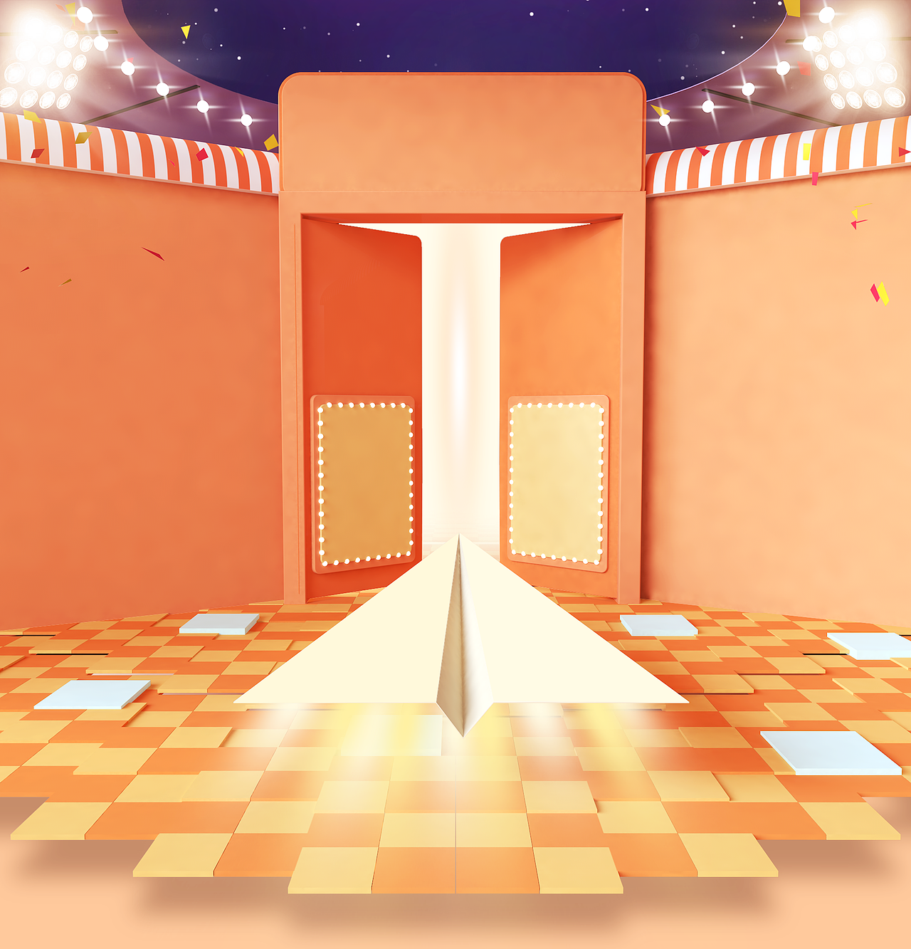 C4D电商卡通风剪纸风三维场景设计（图ZMjMyNDExMDIw） - 其他三维 - 站酷设计师C菜菜静原创素材 - 站酷ZCOOL