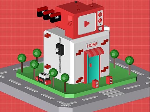 C4D小场景建模（个人主页-ZNDg3OTk1ODg=） - 其他UI - 站酷设计师有趣的灵魂X原创素材 - 站酷ZCOOL