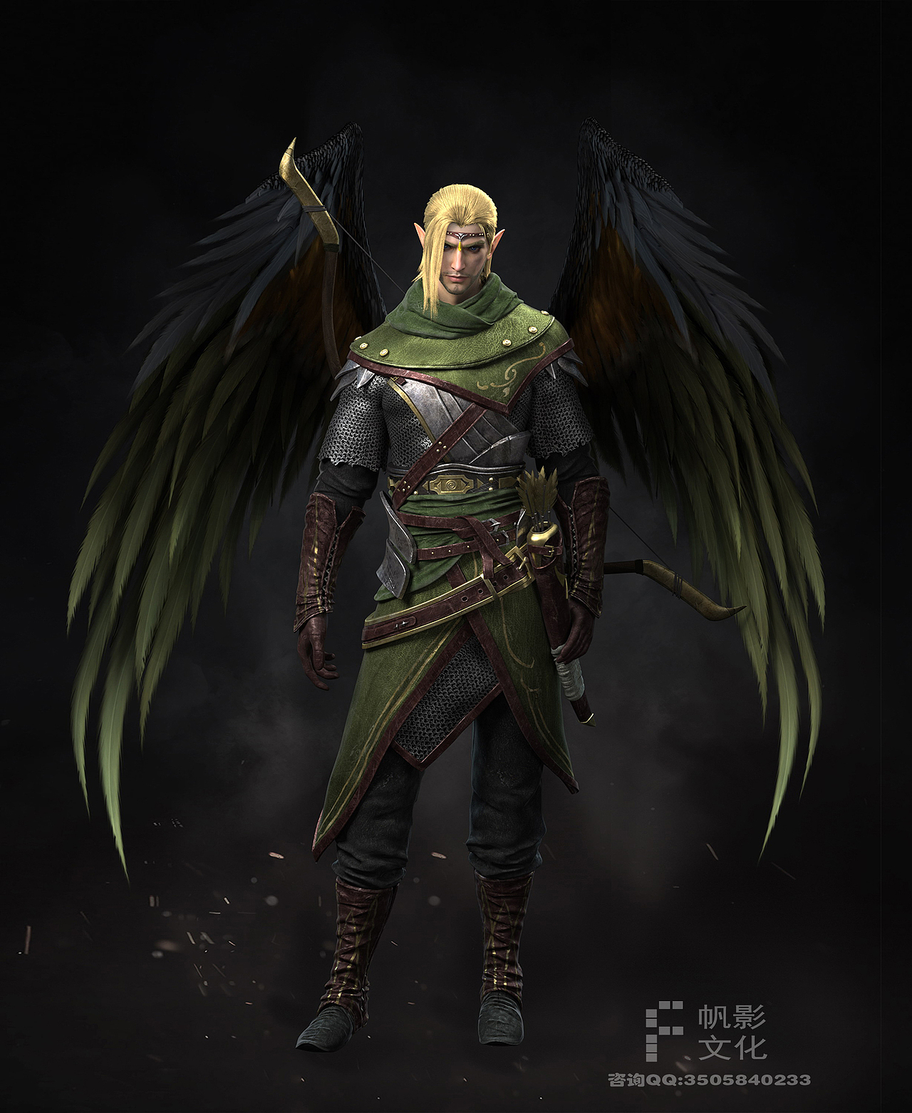 为游戏——苏丹的复仇制作的三维美宣和游戏宣传CG角色