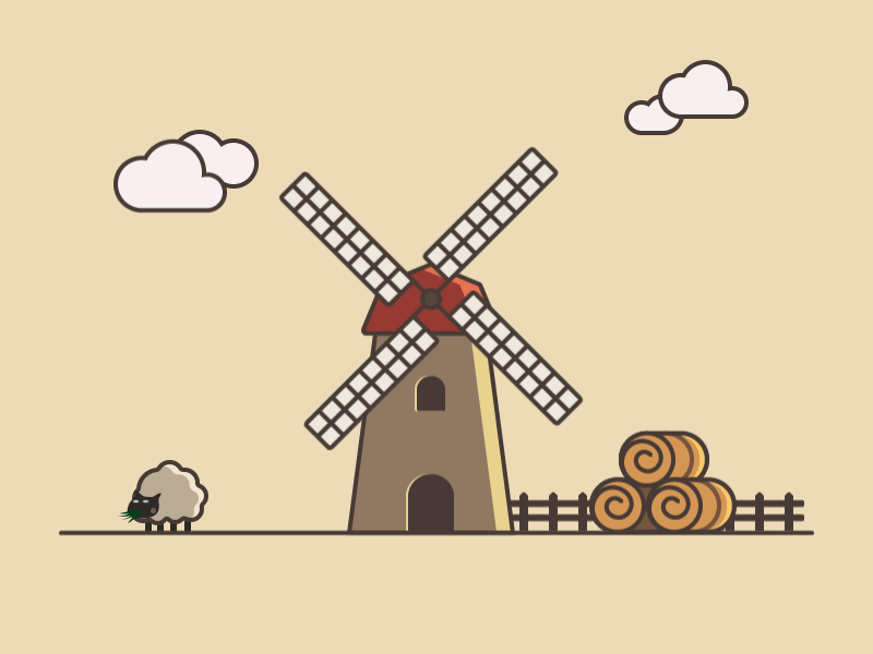 第八次作业-风车动效临摹-Ai+Ae