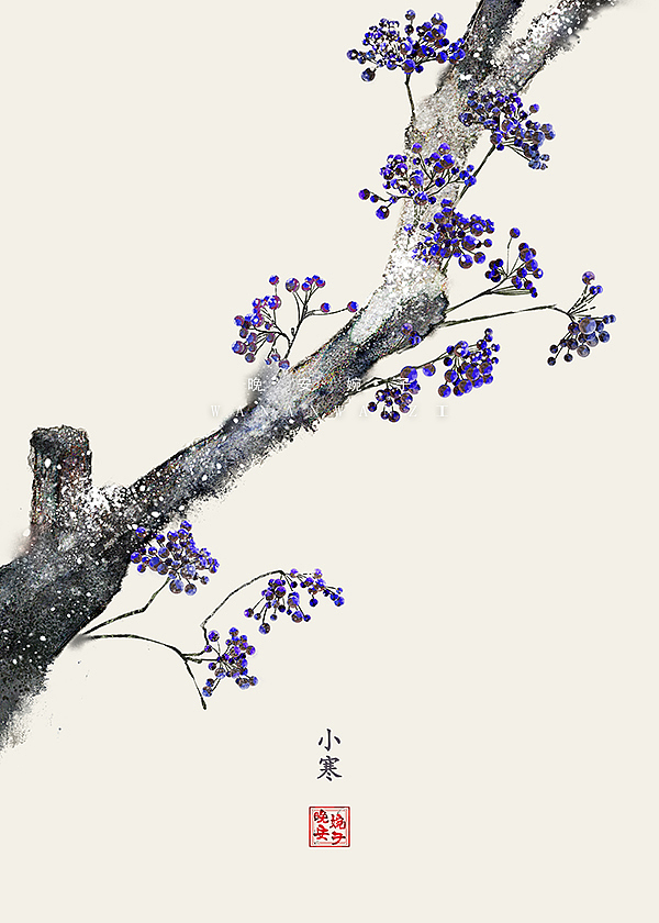 二十四节气插画2018版