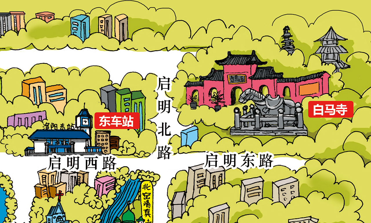 洛阳手绘地图