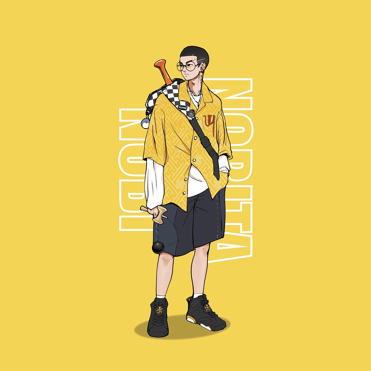 一些源于动漫的潮流角色设计|插画|新锐潮流插画|胡建人黄师虎 - 原创