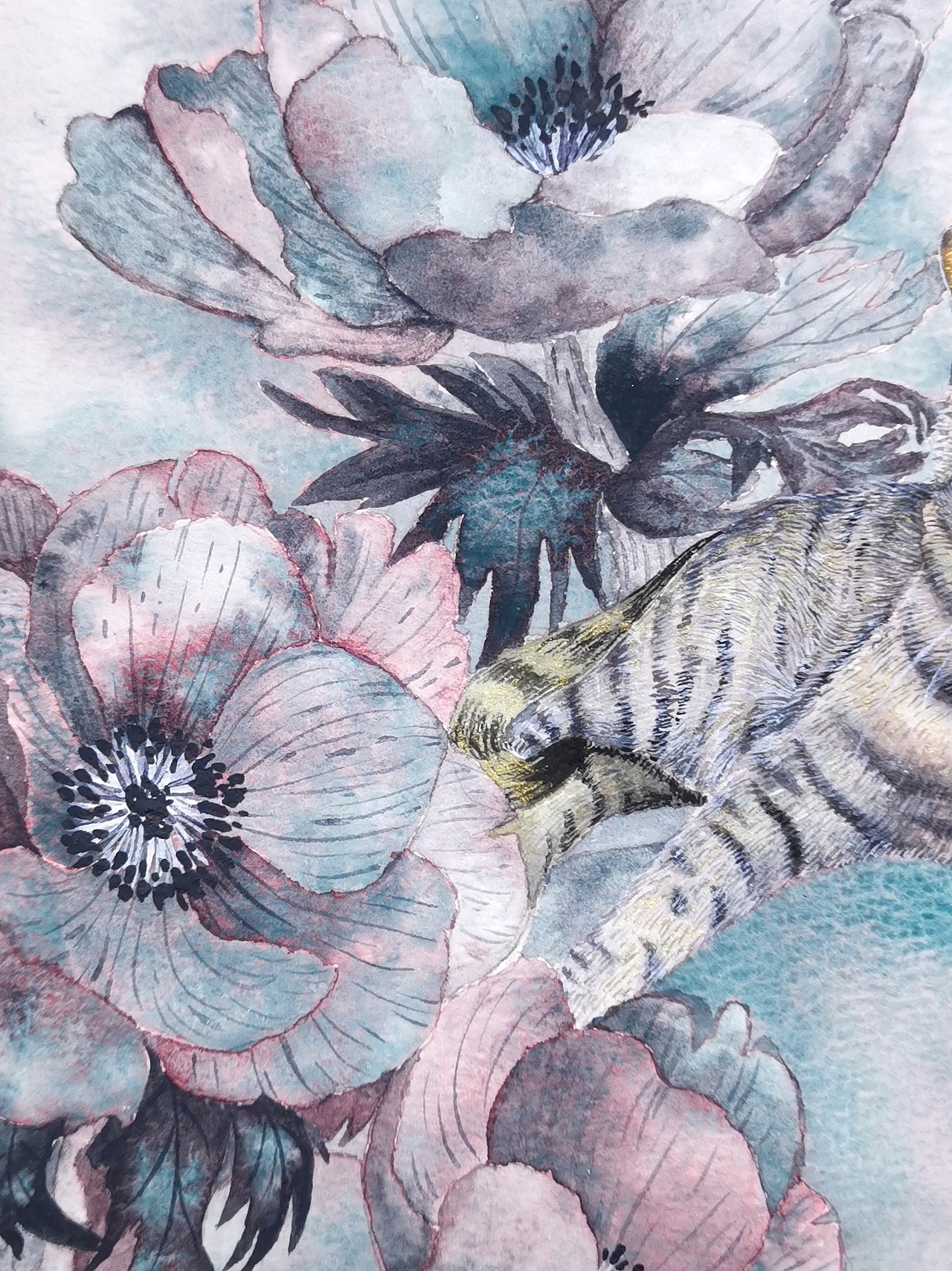 视爵分层水彩打卡9