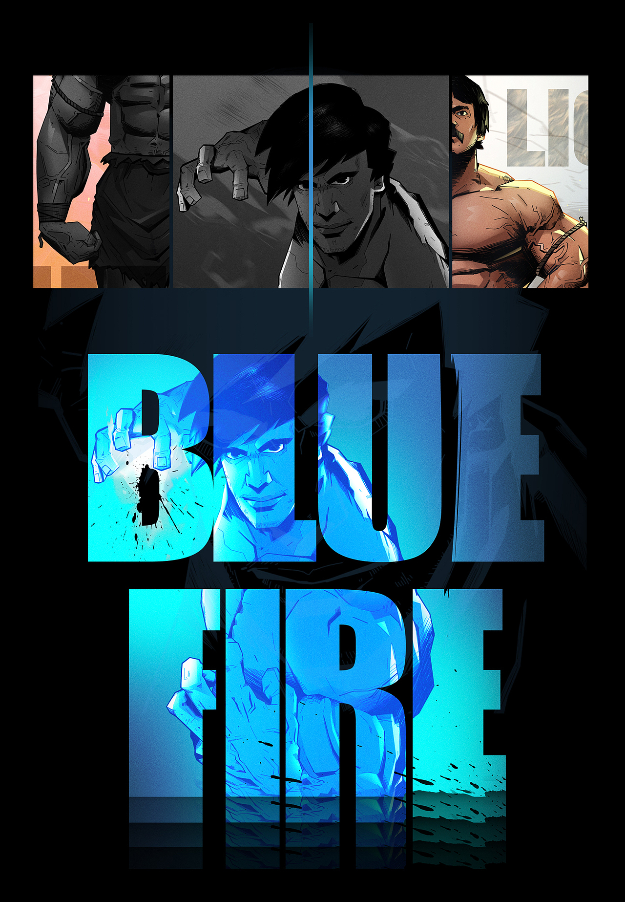 【BLUE FIRE】（图ZMjc3MTkwOTM2） - 创作习作 - 站酷设计师木星YANG原创素材 - 站酷ZCOOL