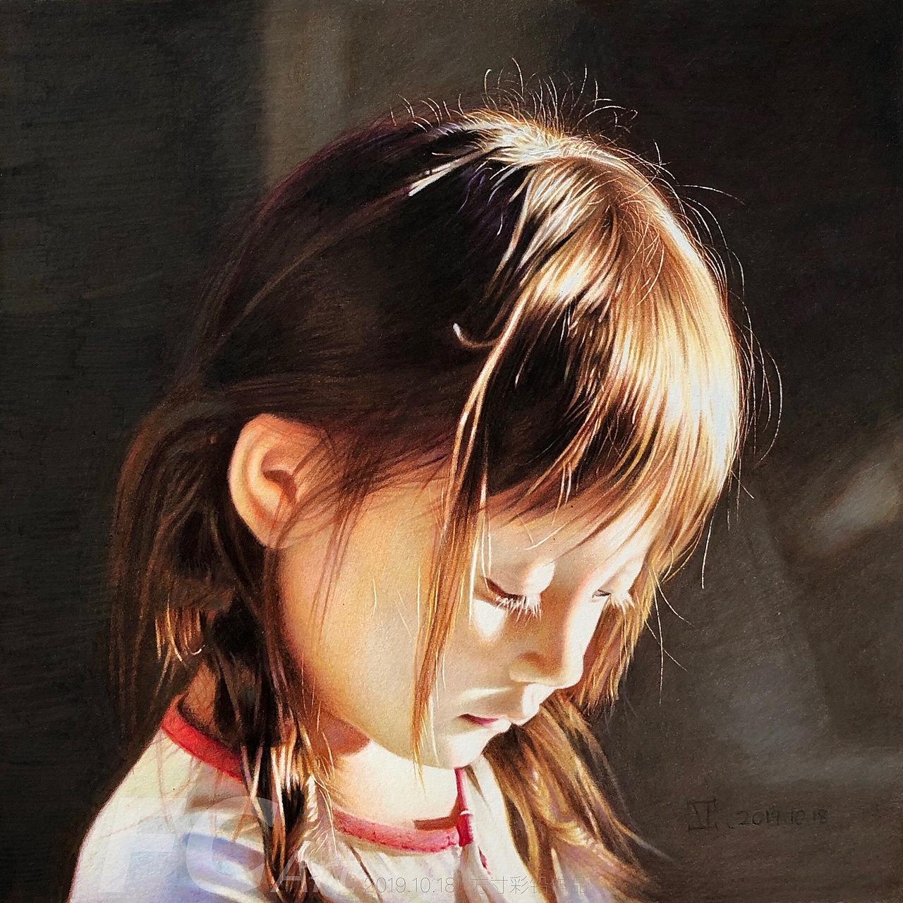 彩铅人物 -《光》