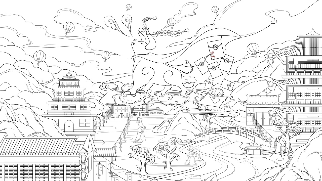 新年海报 牛气冲天