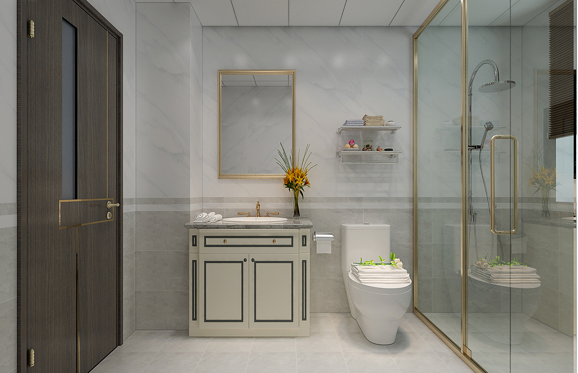 济南行业之巅峰万泰装饰凤凰国际188平现代轻奢风格