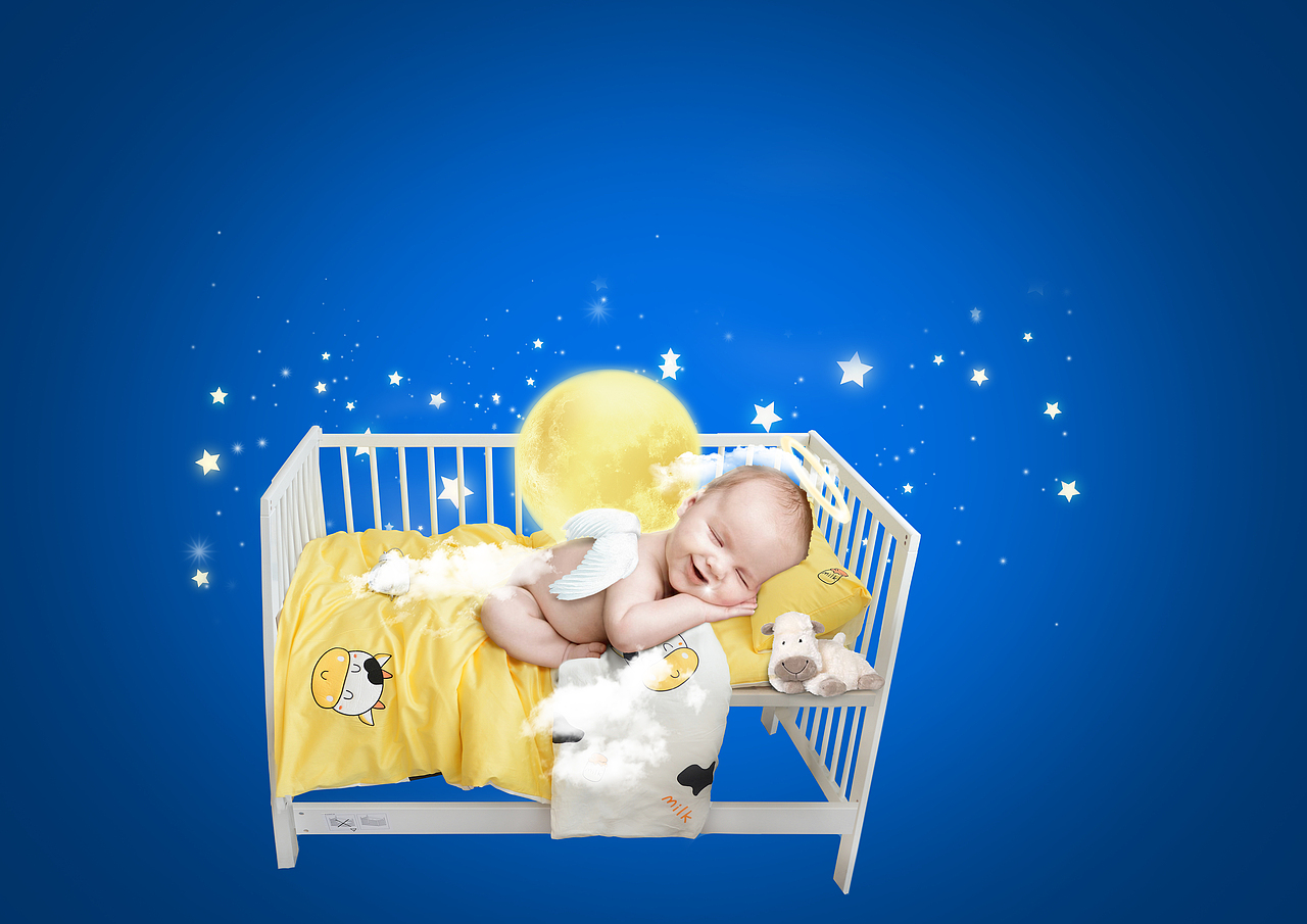 天使、婴儿床、睡眠（图ZMTMyNDg2NjAw） - 海报 - 站酷设计师弘藜原创素材 - 站酷ZCOOL