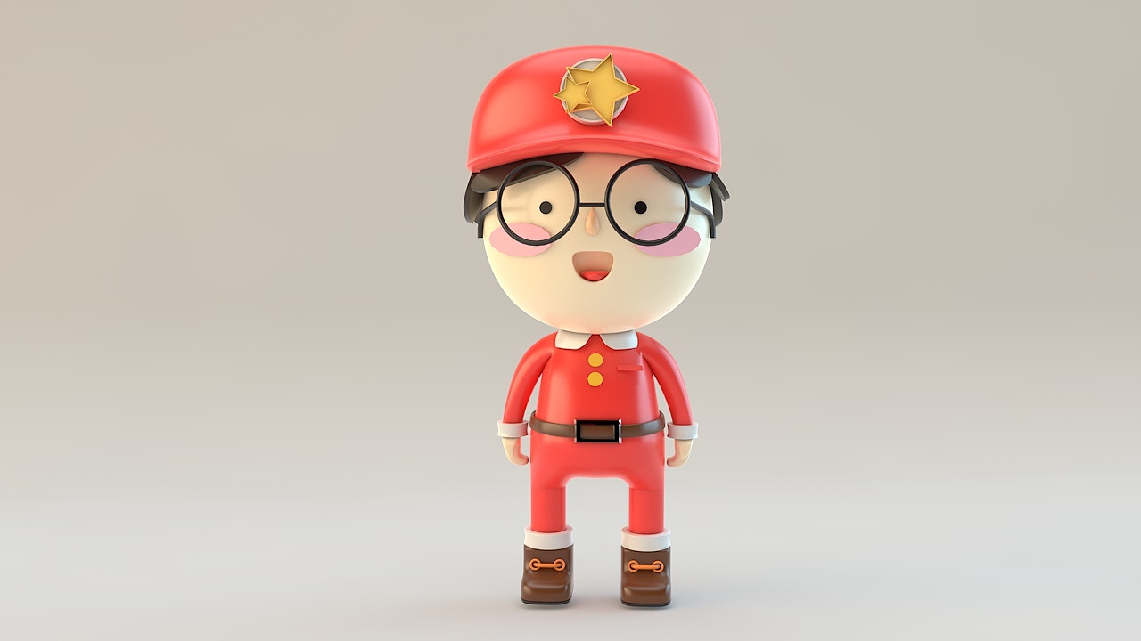 c4d人偶玩具 微动效