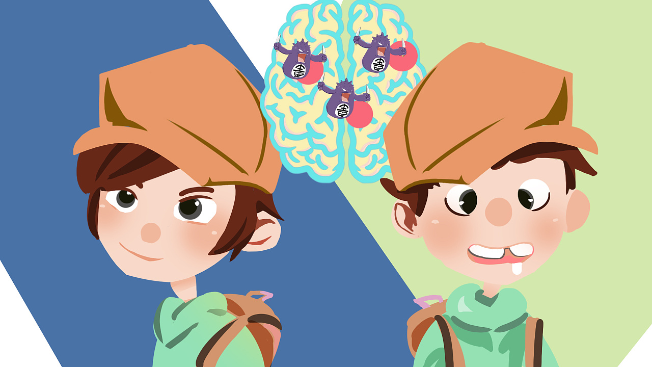 绘制mg动画-识破毒贩引诱小学生的招数