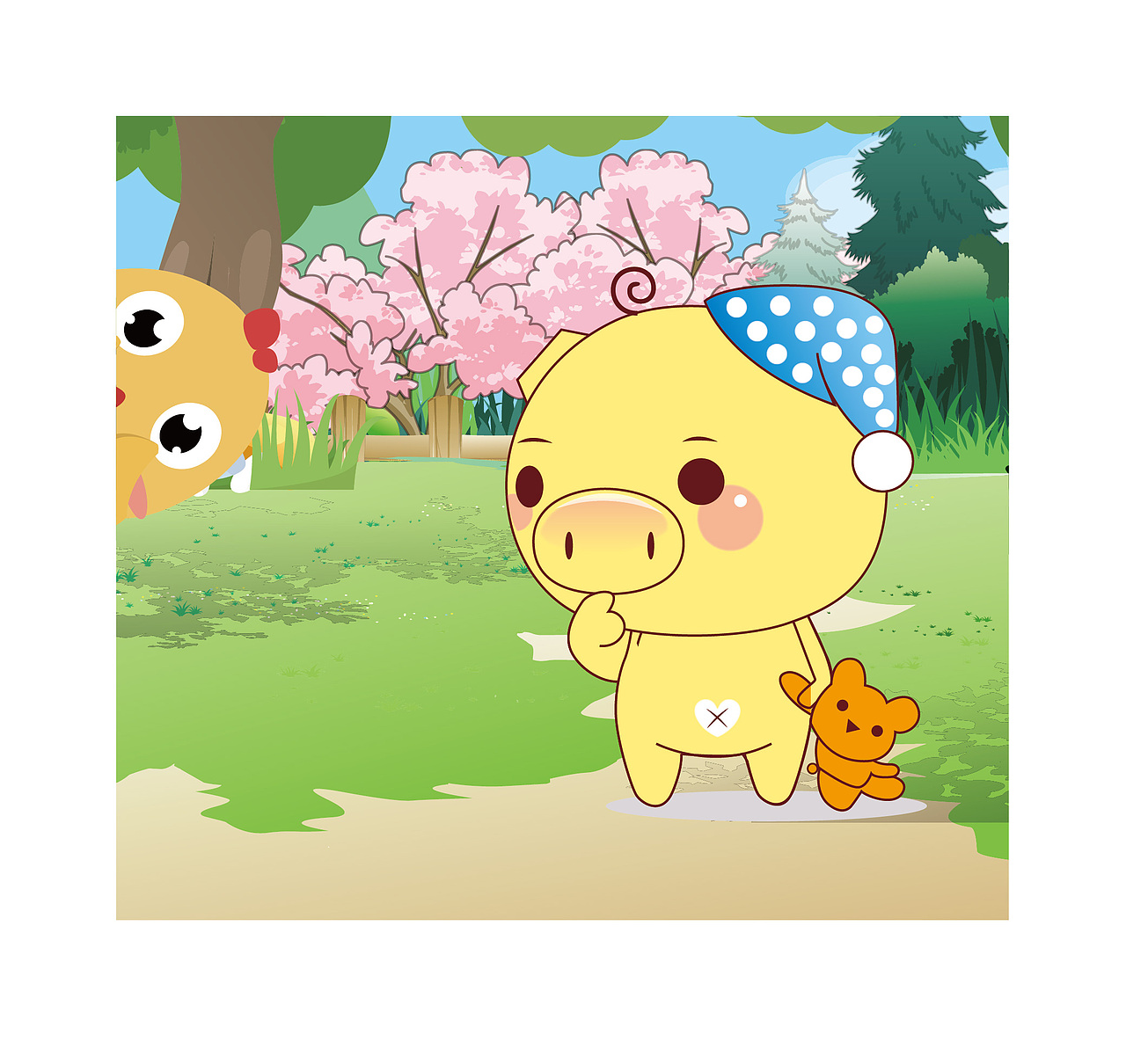 幸福小猪坚强（图ZMjY1ODA5NDU2） - 商业插画 - 站酷设计师良冬然原创素材 - 站酷ZCOOL