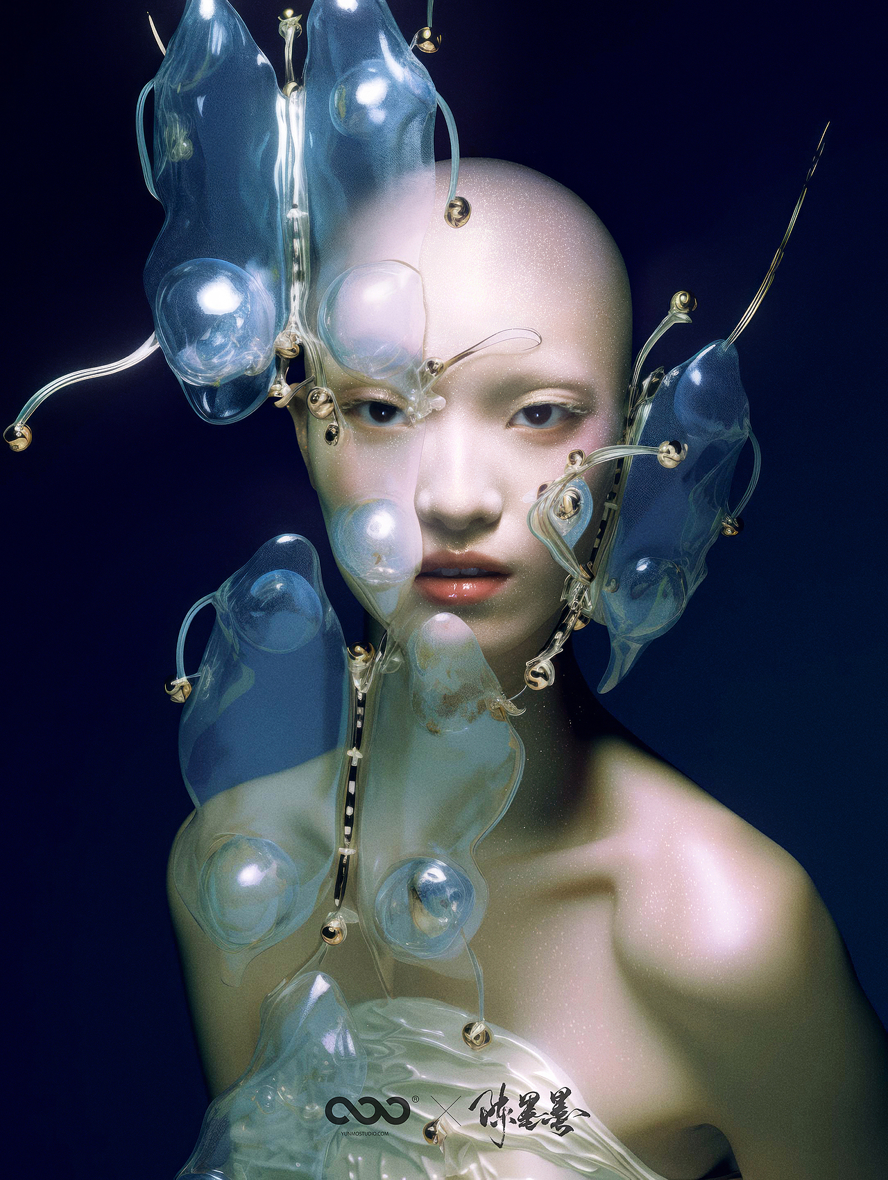 用AI拍摄的妆容大片