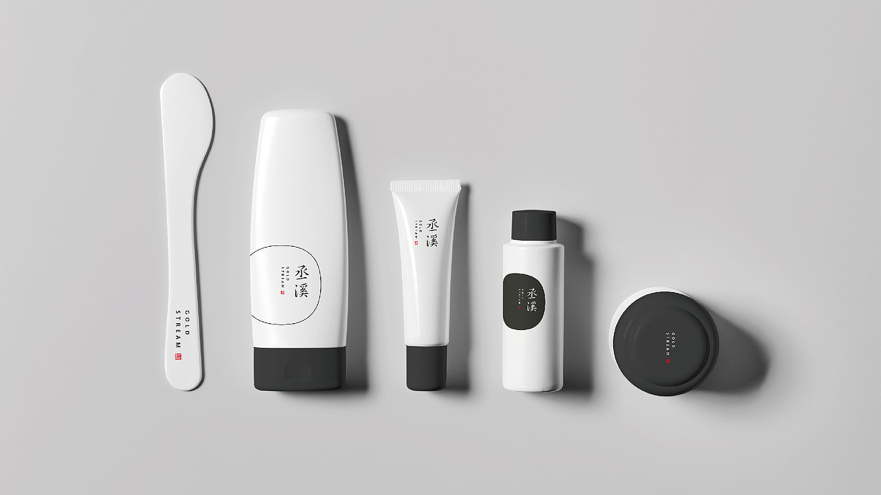 丞溪护肤标志设计——云点创意