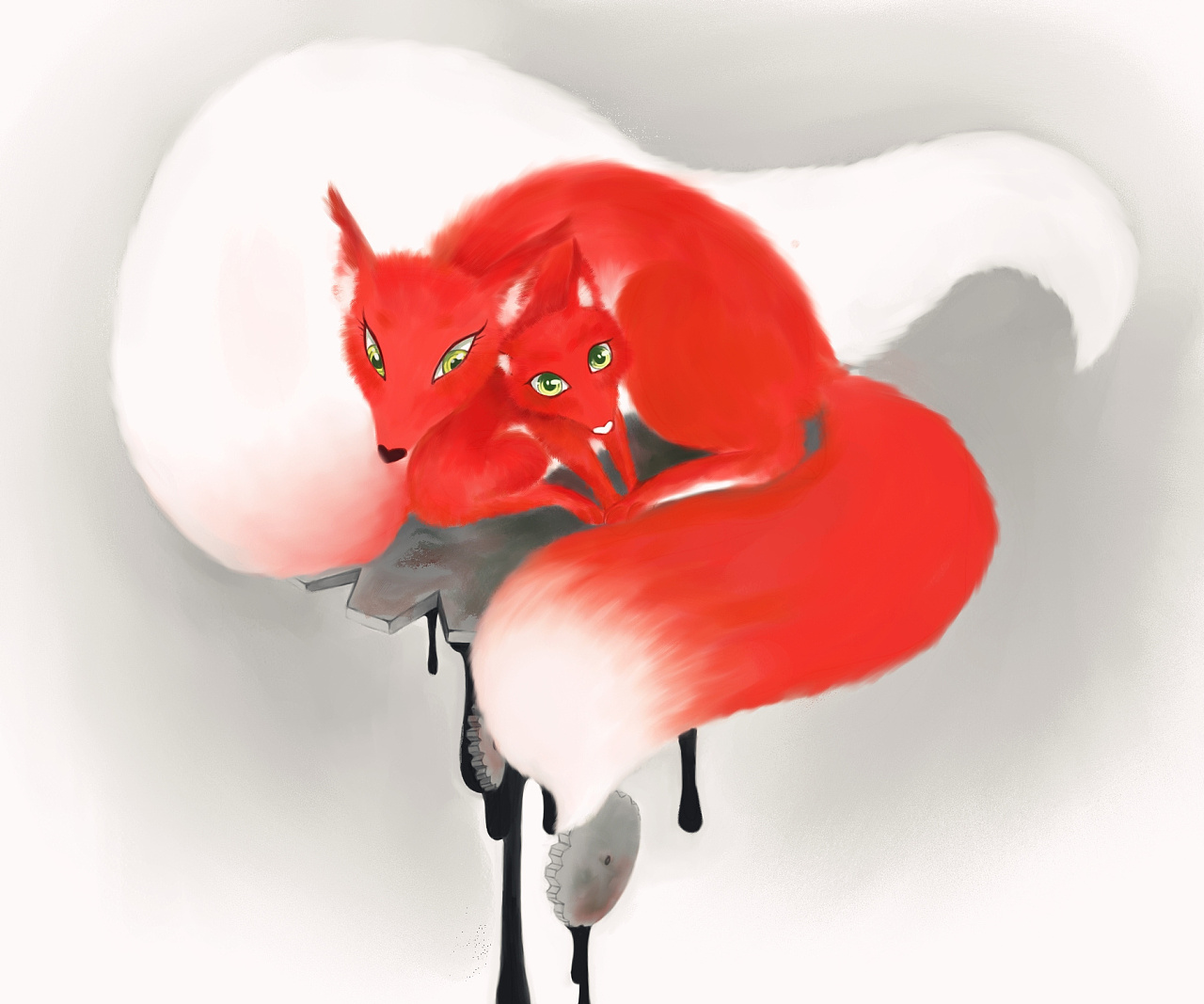 九尾狐|插画|儿童插画|磊磊落落 - 原创作品 - 站酷 (ZCOOL)