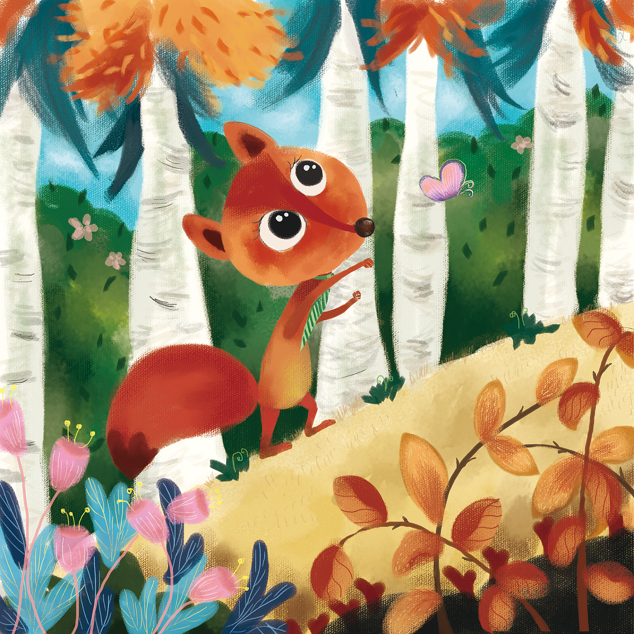 一开始的儿童插画