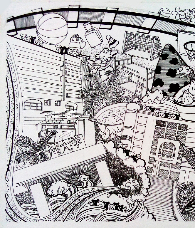 明信片的一些细节