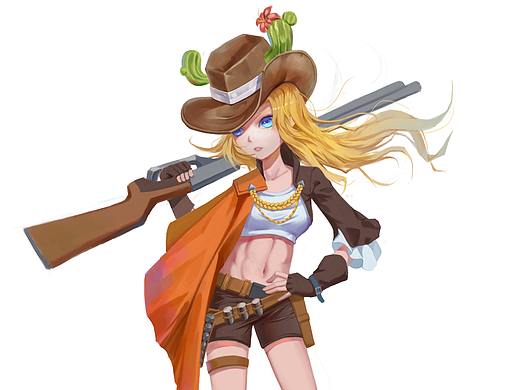 牛仔（个人主页-ZNDY1MTkxNjQ=） - 游戏原画 - 站酷设计师赛波螺原创素材 - 站酷ZCOOL