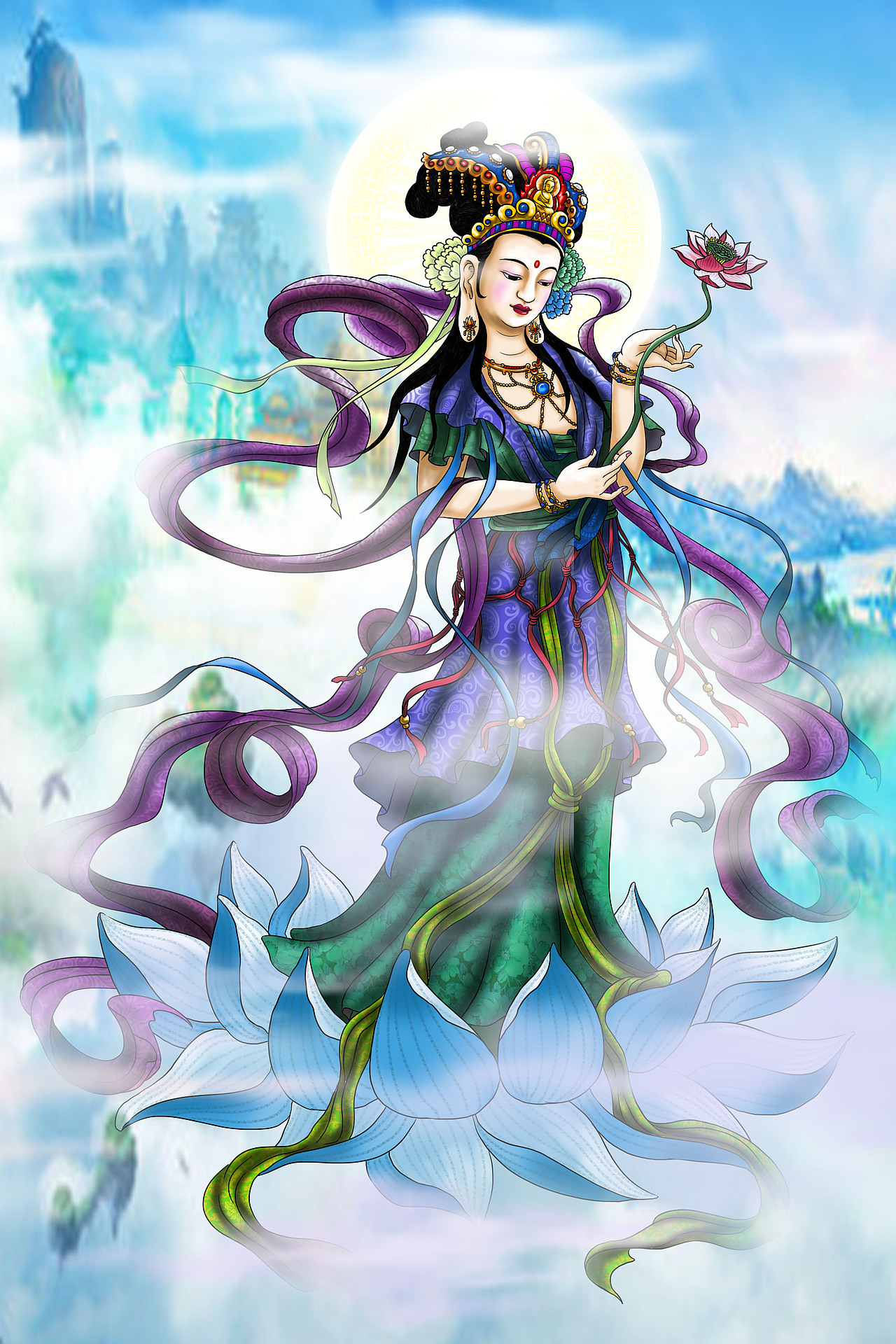 三十三观音----持莲观音