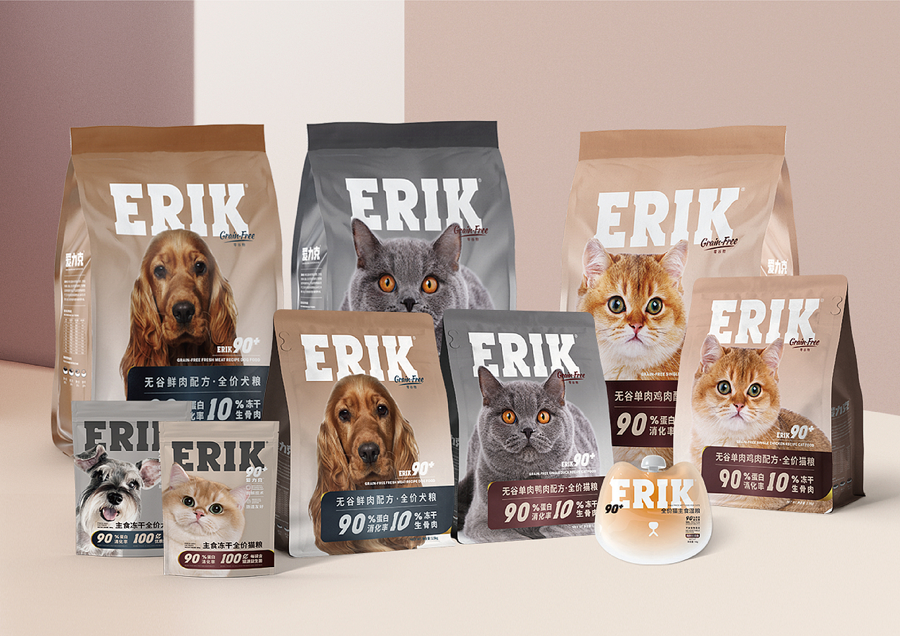 ERIK爱力克·宠物品牌VIS设计（图ZMjc4MjU5MjEy） - 品牌 - 站酷设计师明明Mindy原创素材 - 站酷ZCOOL