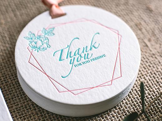 唯美ins风小清新婚礼贺卡明信片环保棉纸凸版印刷