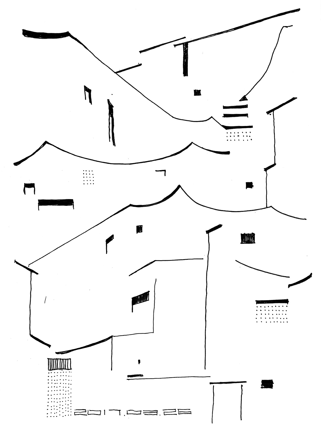 徽派建筑构成 02