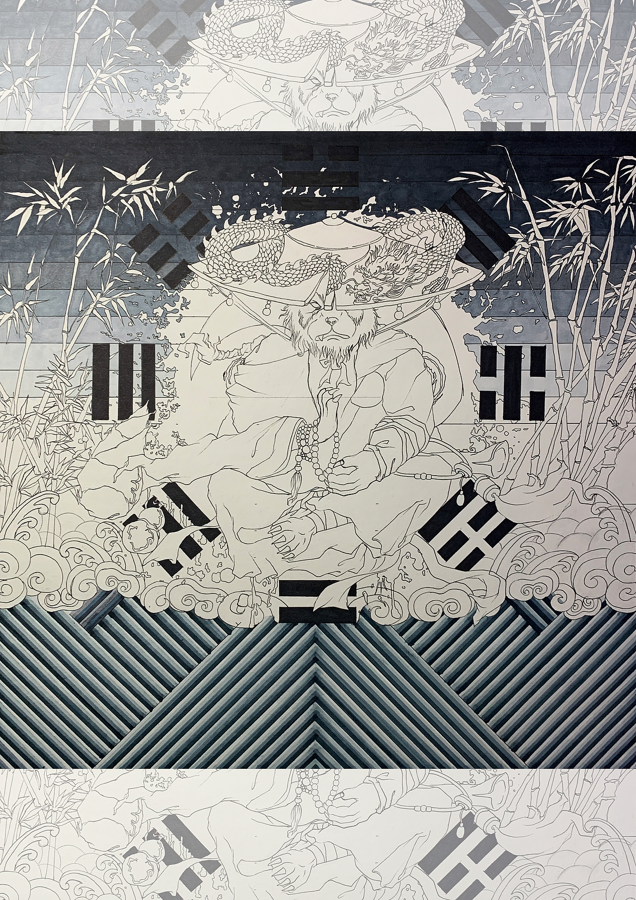 原创｜插画：官服补子·武五品：Panda·大侠（图ZMjUzMDgzNDY0） - 商业插画 - 站酷设计师齊天小聖原创素材 - 站酷ZCOOL