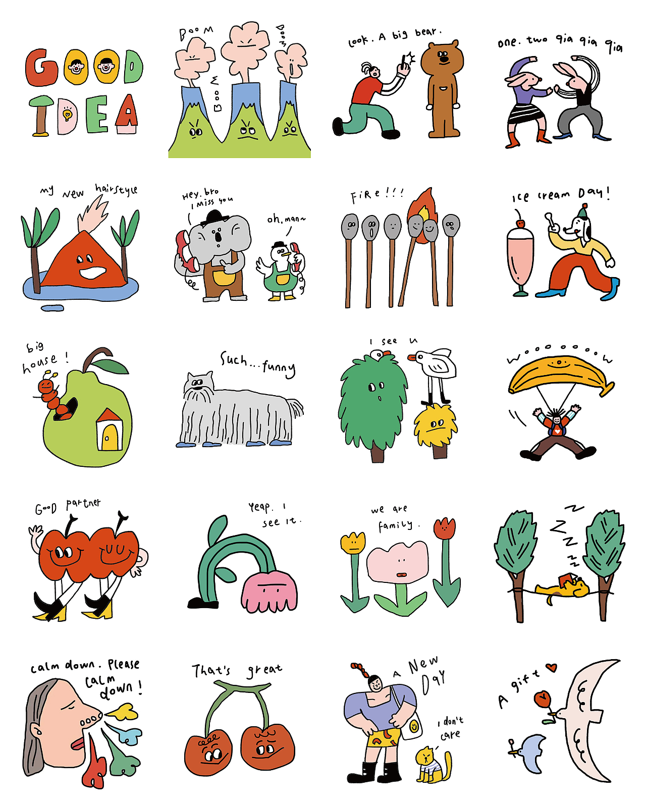 good idea（图ZMjkyMTc4Mjg0） - 绘本 - 站酷设计师豆子Douzii原创素材 - 站酷ZCOOL