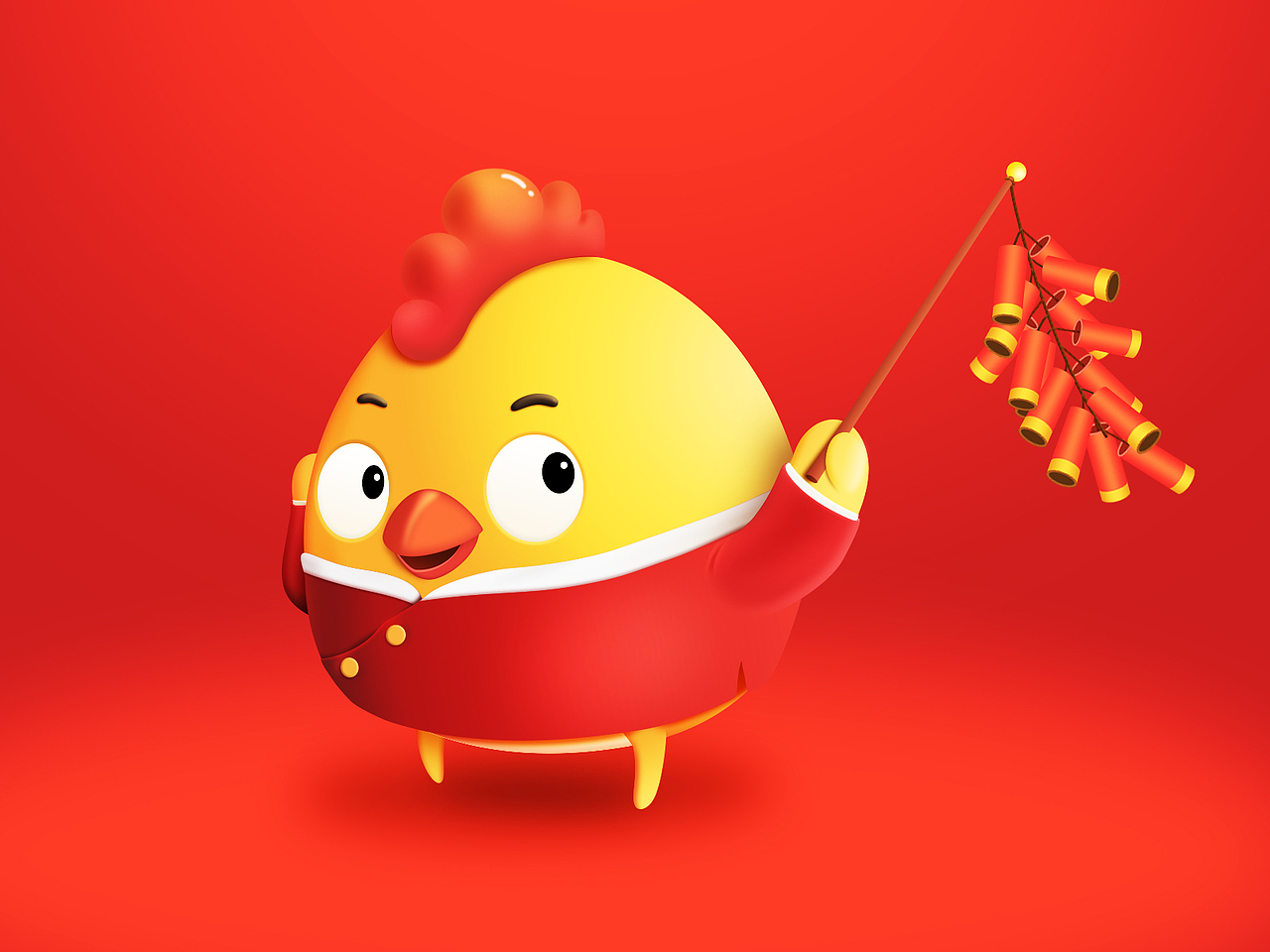 獠麝鸡放鞭炮（图ZNzE2MDQxMzY=） - 创作习作 - 站酷设计师何毛蛋原创素材 - 站酷ZCOOL