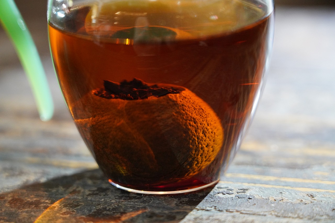 茗时今小青柑 陈皮普洱茶 柑普茶 陈皮茶 新会陈皮柑茶