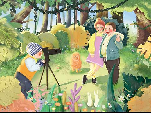 軒軒的世界（個人主頁-ZNTU4NzU0NjA=） - 兒童插畫 - 站酷設(shè)計師小朱的日常原創(chuàng)素材 - 站酷ZCOOL