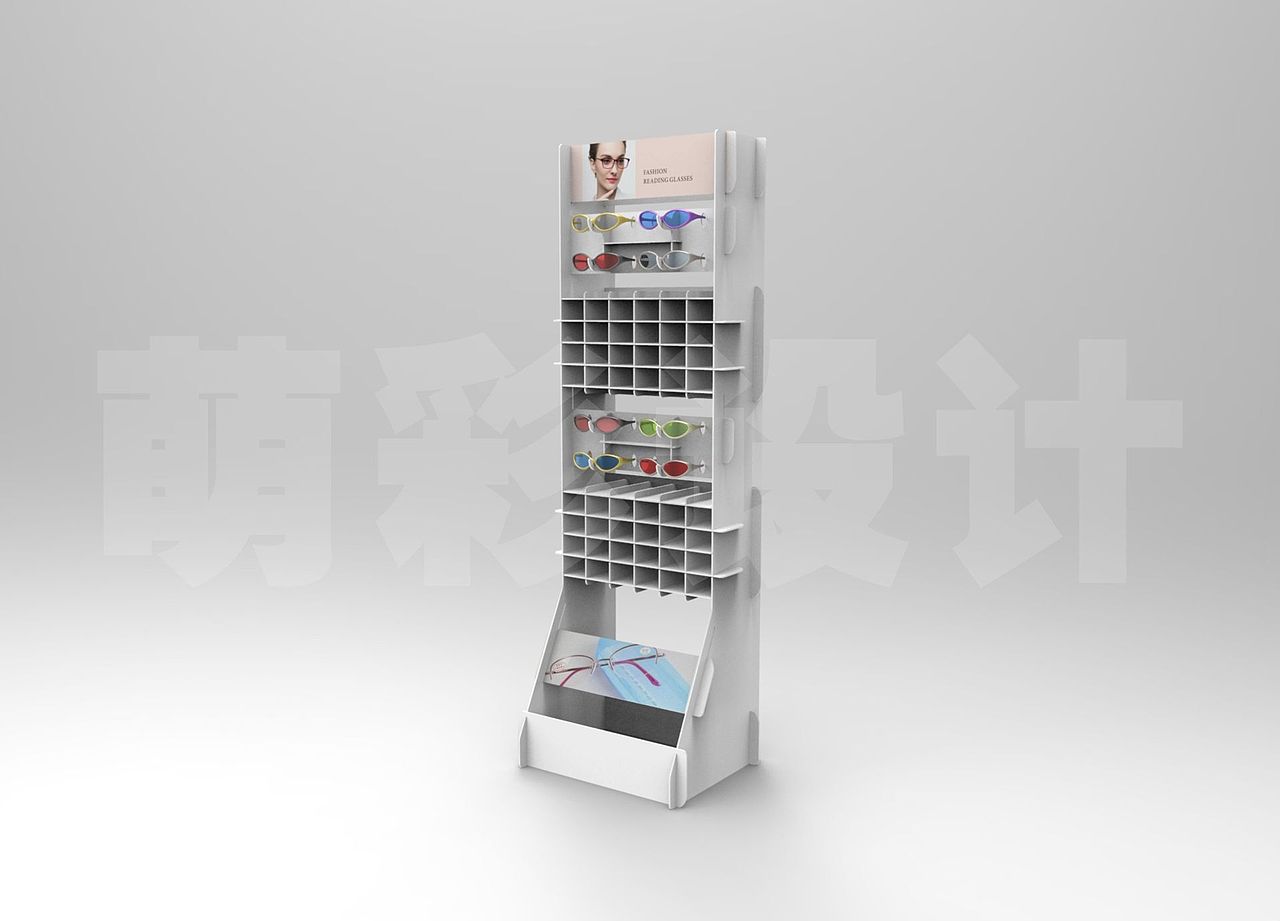 眼镜展示架,纸展架、纸品,环保,可拆卸组装