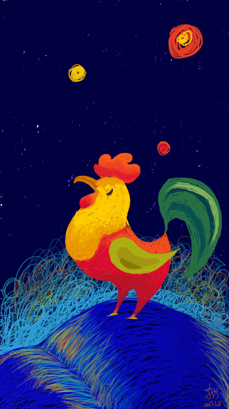 快过年了 送给大家一只鸡吧