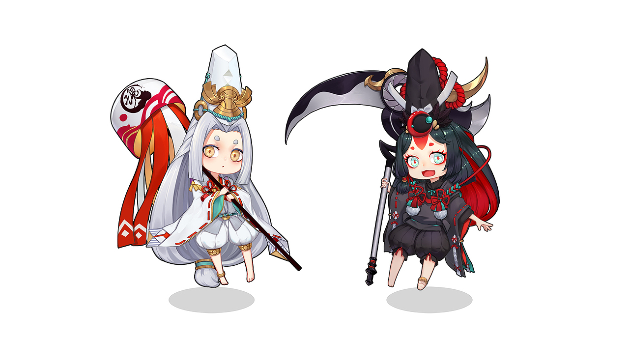 换装练习制作live2d人物-19丸阴阳师同人一目连荒q版换装凹凸世界同人