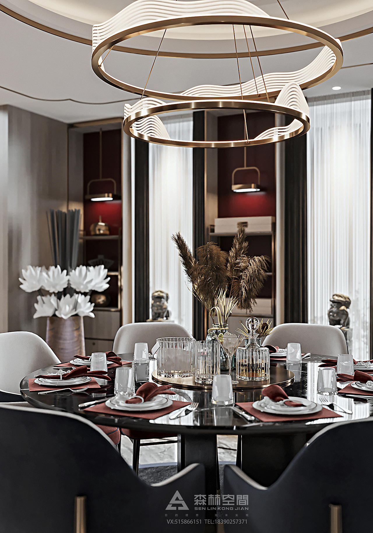 新疆 I 现代中式 I 中豪润园（图ZMTkzMDkyNzY0） - 家装设计 - 站酷设计师森林空间原创素材 - 站酷ZCOOL