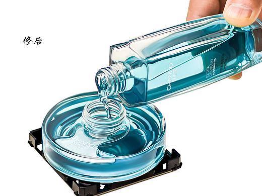 产品精修—护肤品透明玻璃质感修图