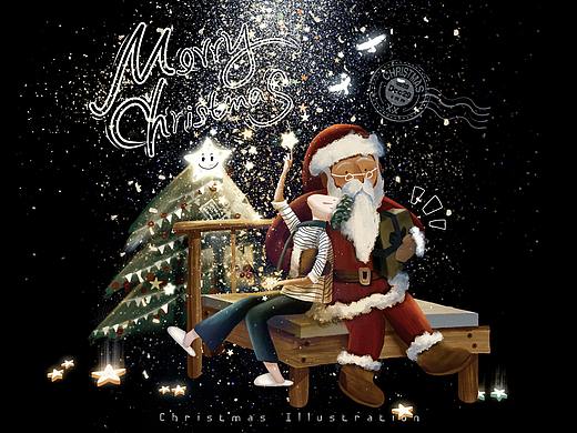 圣诞夜（个人主页-ZNDk5NTA3NDg=） - 儿童插画 - 站酷设计师香香lXXX原创素材 - 站酷ZCOOL