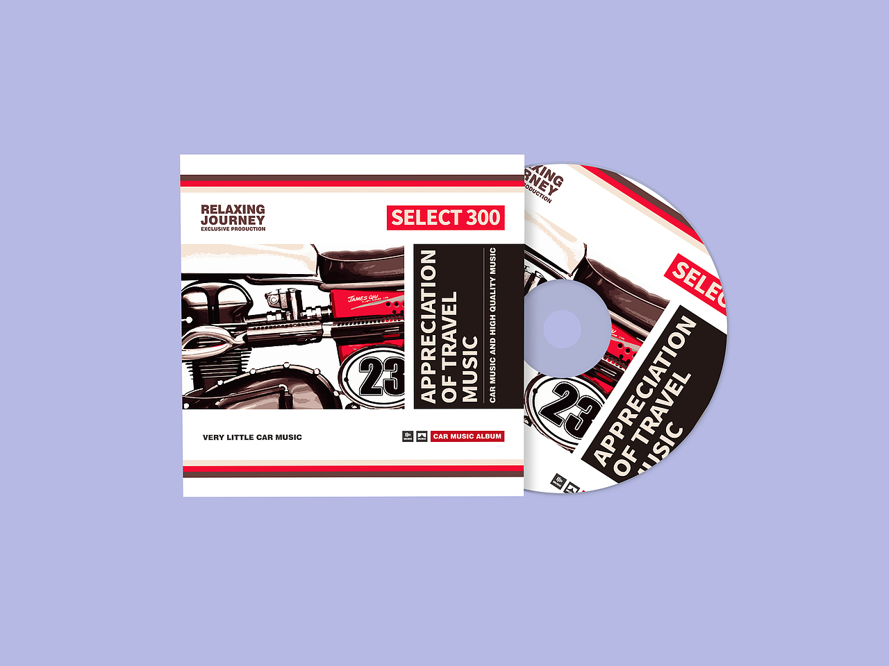 车载音乐CD SELECT 300（图ZMjAwMTY0NTIw） - 包装 - 站酷设计师古克力原创素材 - 站酷ZCOOL
