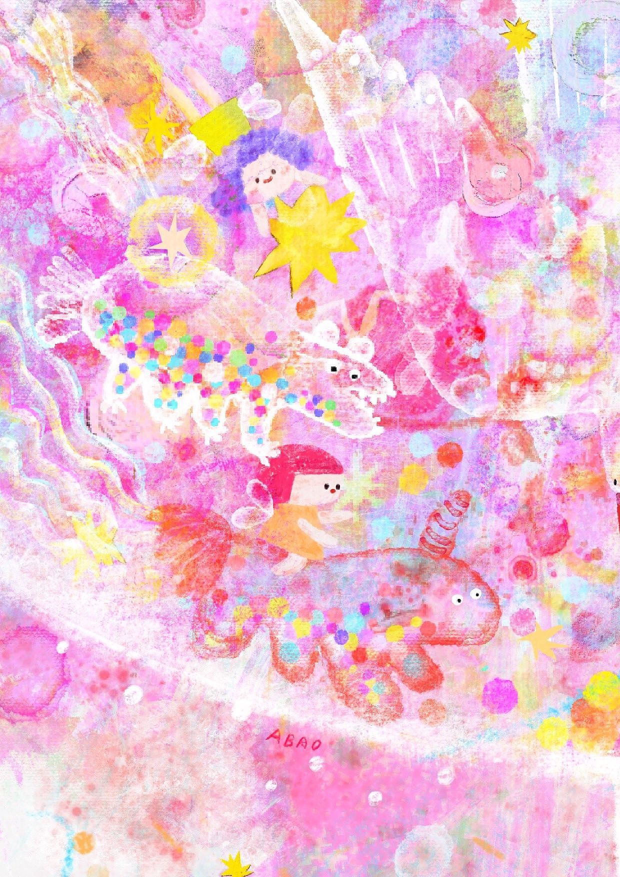 ipad绘画/接好运（图ZMzE3NzMzODY0） - 儿童插画 - 站酷设计师叫我包包原创素材 - 站酷ZCOOL