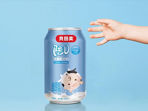 贝因美牛奶包装
