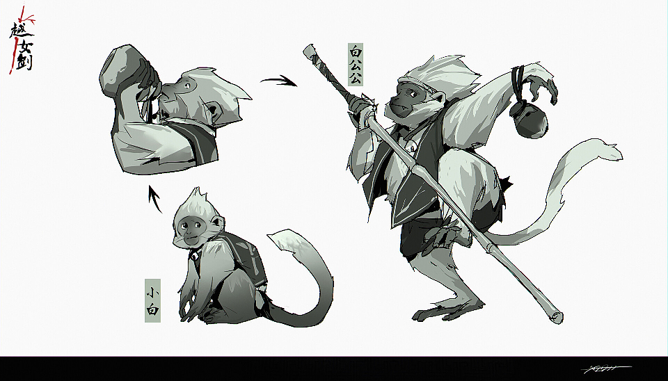 2组国风角色设定