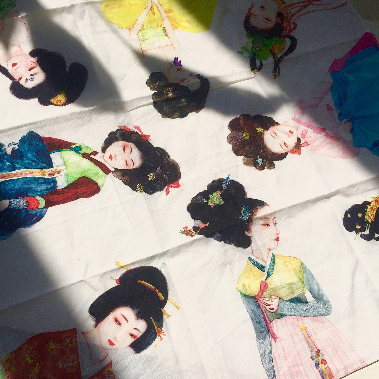 中日手帕+纸胶带设计展（图ZMTYxNzA2ODQ0） - 商业插画 - 站酷设计师不卡门的Carmen原创素材 - 站酷ZCOOL