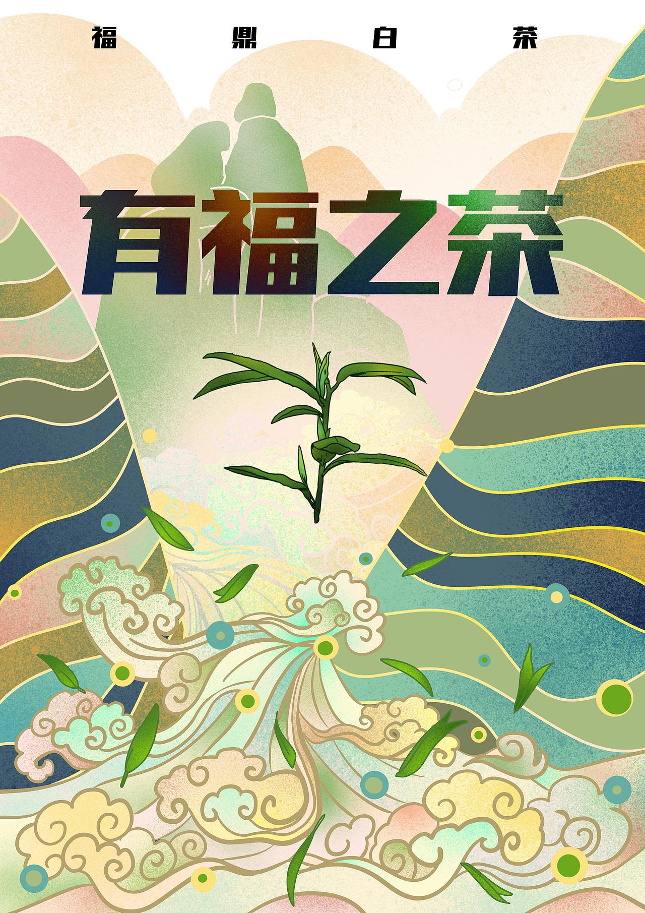 福鼎白茶系列插画
